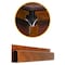Fleming Supply J Channel Desk Cable Organizer, 5 Brown Raceway, Cord Cover Management Kit for Desks, Offices 855362BTX - alternate 1